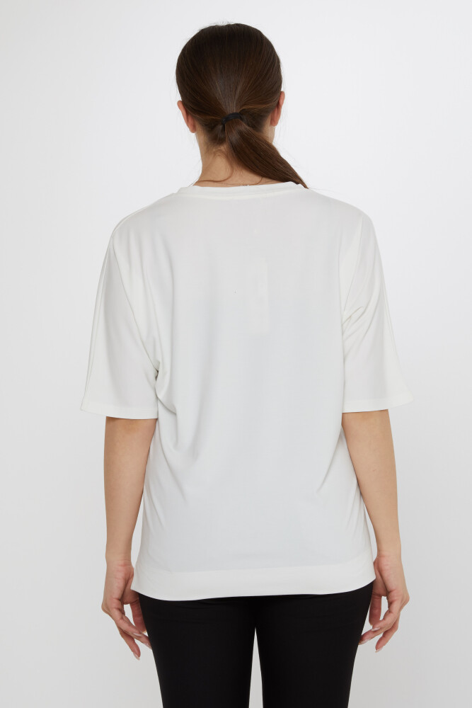 Chemisier Détail Fenêtre Écru - 80075 | KAZEE (Lot de 3 M-L-XL) - 6