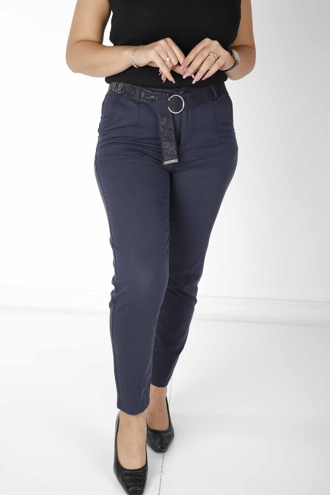 Cintura per pantaloni dettagliata blu navy - 3684 | KAZEE (Set da 4 42-44-46-48) - 2