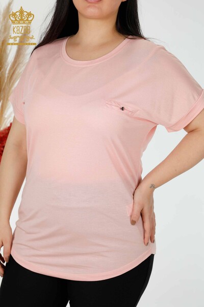 Camicetta da donna all'ingrosso Modello americano Pulvere - 77005 / KAZEE - 2