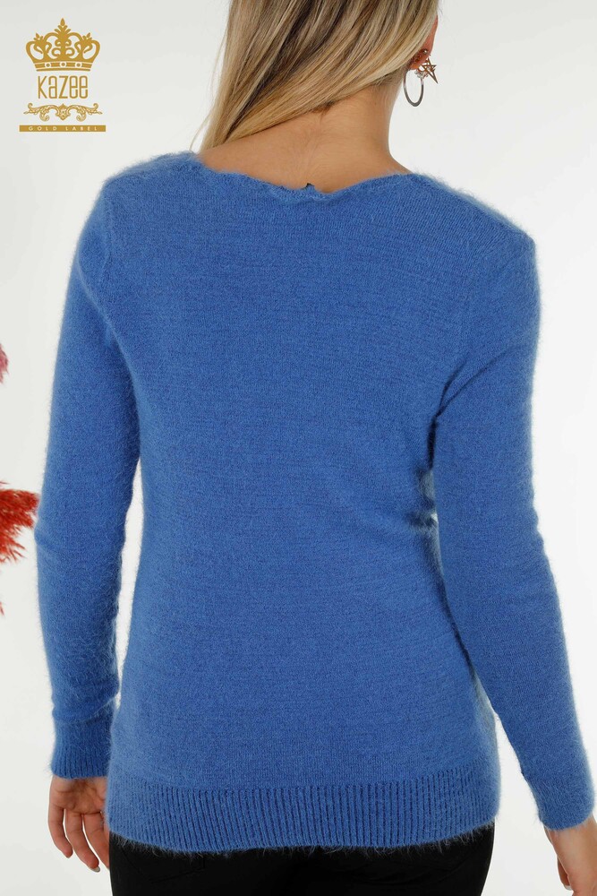 Maglione Maglieria Donna all'ingrosso Angora-Blu-18474 / KAZEE - 7