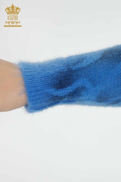 Maglione maglieria donna all'ingrosso Angora blu-18991 / KAZEE - 6