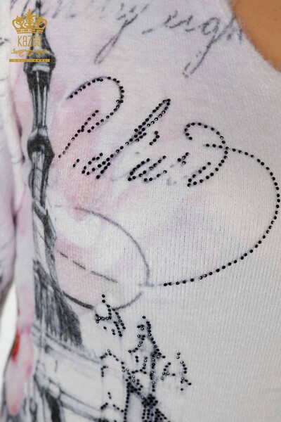 All'ingrosso Maglione maglieria donna Angora Modellato rosa -18973 / KAZEE - 3