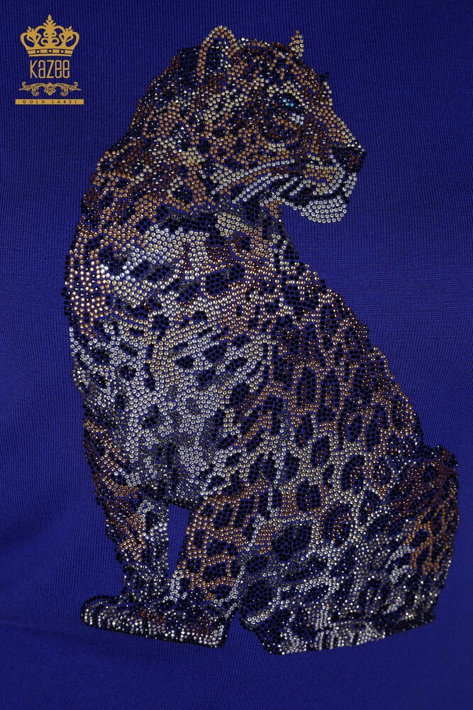 Maglione di maglieria delle donne all'ingrosso con il modello della tigre Saks-16999 / KAZEE - 3