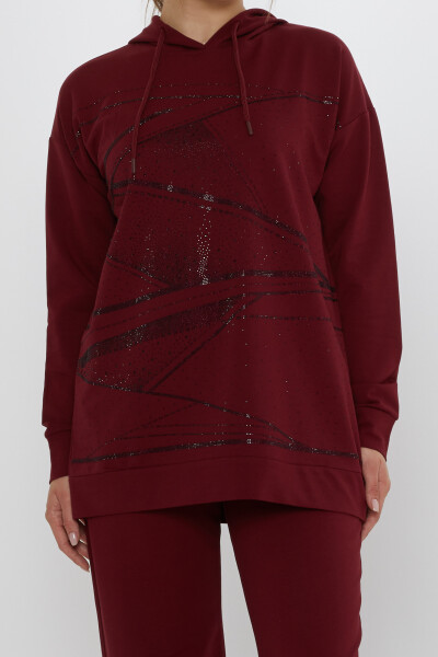 Completo Tuta con Tasche Rosso Claret - 17900 | KAZEE (Set di 3 M-L-XL) - 3