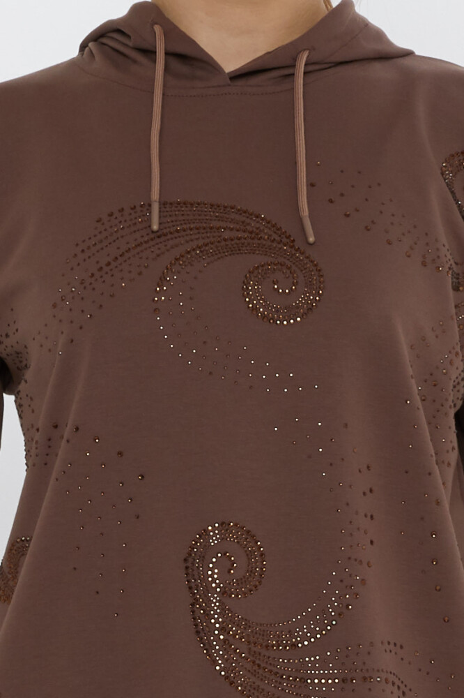 Conjunto de chándal con detalle de capucha marrón - 17896 | KAZEE (Juego de 3 M-L-XL) - 5