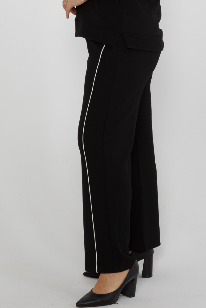 Set trening Broderie Detaliat Maneca Scurta Negru - 17865 | KAZEE (Set de 3 L-XL-2XL) - 4