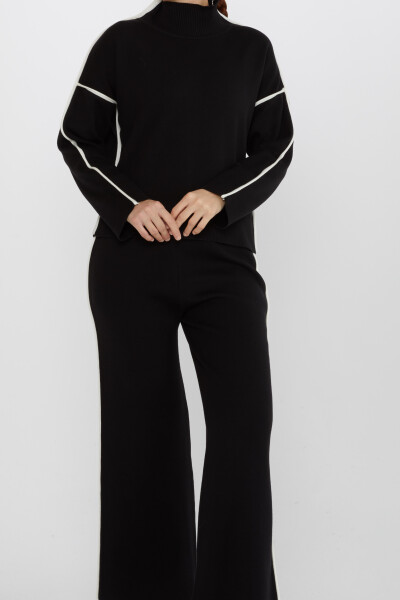 Costum dublu cu mânecă lungă guler negru - 31609 | KAZEE (Set de 3 S-M-L) - KAZEE (1)