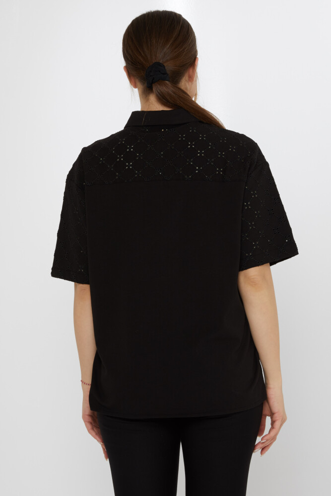 Détail du trou de chemise noir - 20505 | KAZEE (Lot de 3 40-42-44) - 5