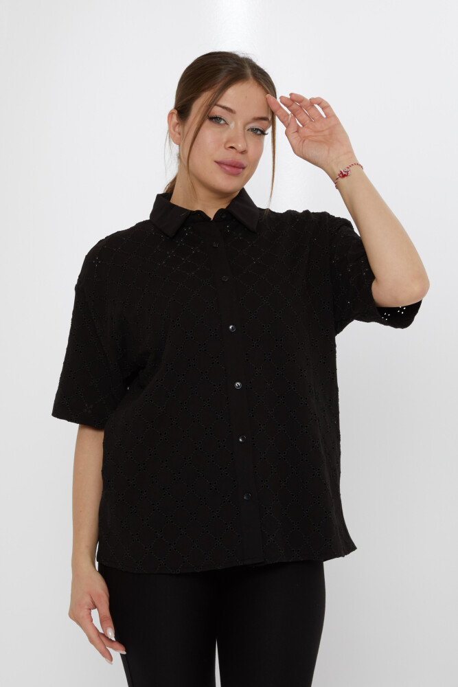 Détail du trou de chemise noir - 20505 | KAZEE (Lot de 3 40-42-44) - 1