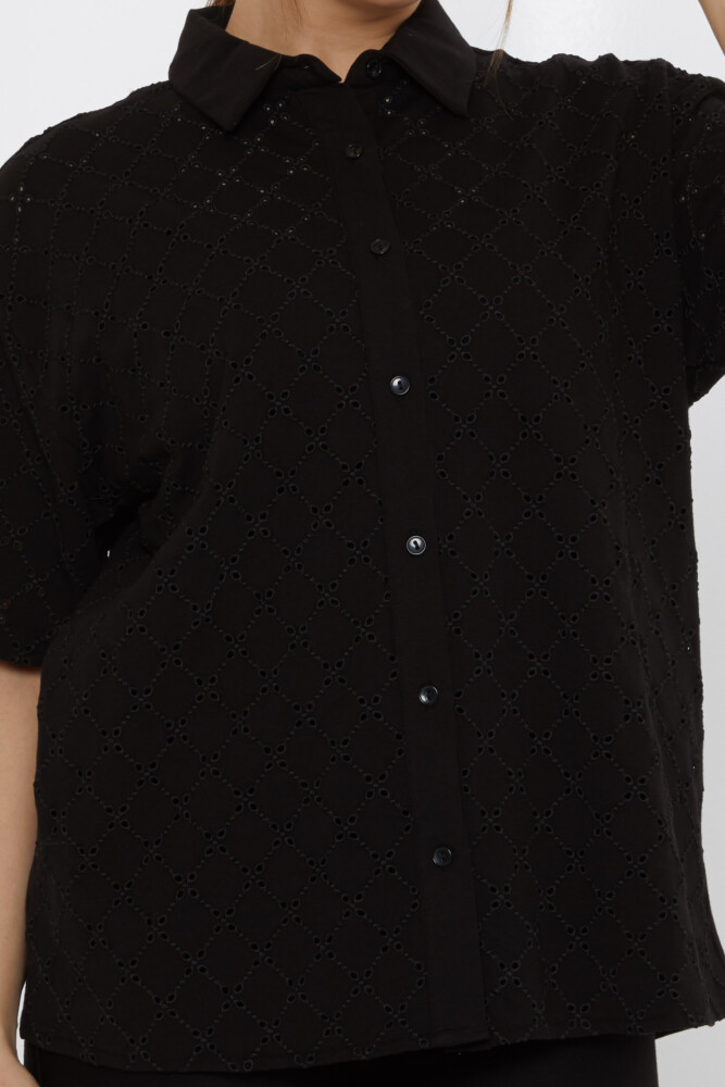 Détail du trou de chemise noir - 20505 | KAZEE (Lot de 3 40-42-44) - 3