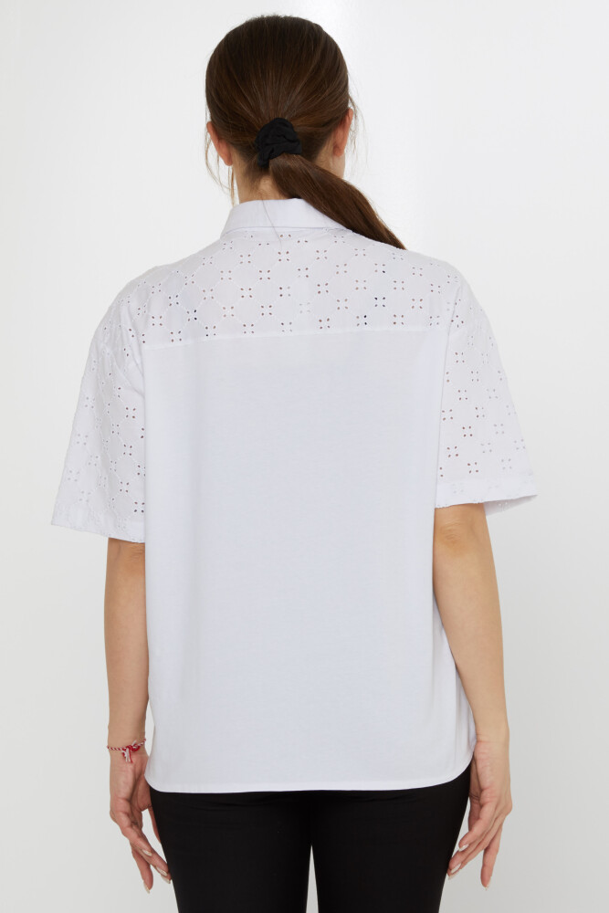 Dettaglio buco camicia Ecru - 20505 | KAZEE (Set di 3 40-42-44) - 5