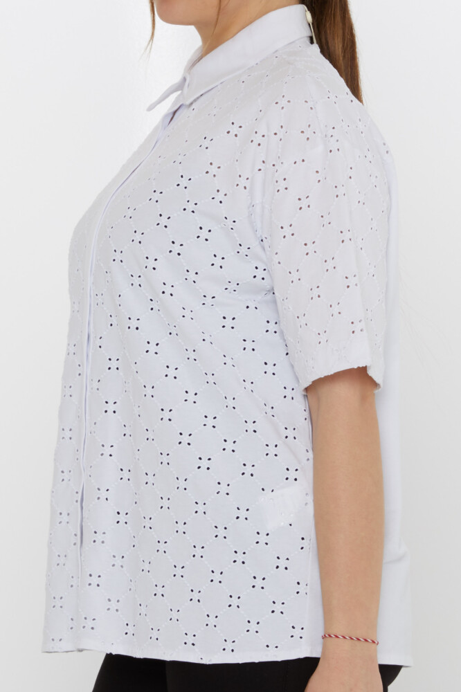 Dettaglio buco camicia Ecru - 20505 | KAZEE (Set di 3 40-42-44) - 4