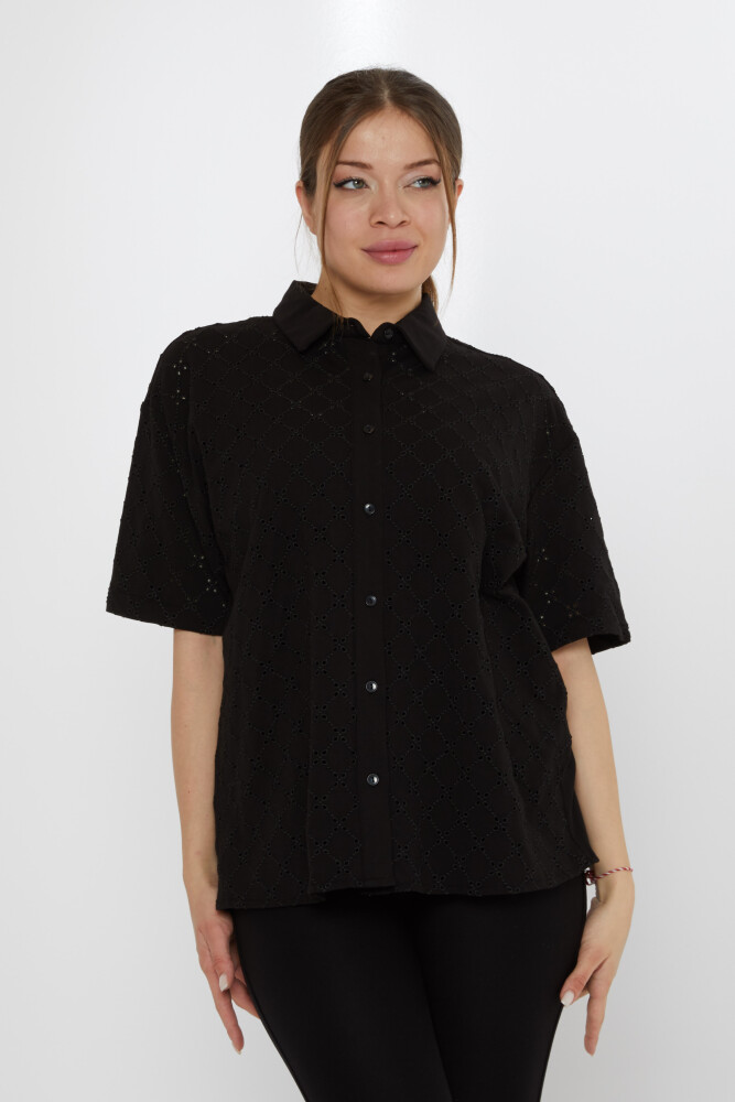 Dettaglio buco camicia nero - 20505 | KAZEE (Set di 3 40-42-44) - 2