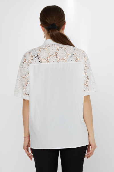 Dettaglio tasca camicia Ecru - 20498 | KAZEE (Set di 3 40-42-44) - 5