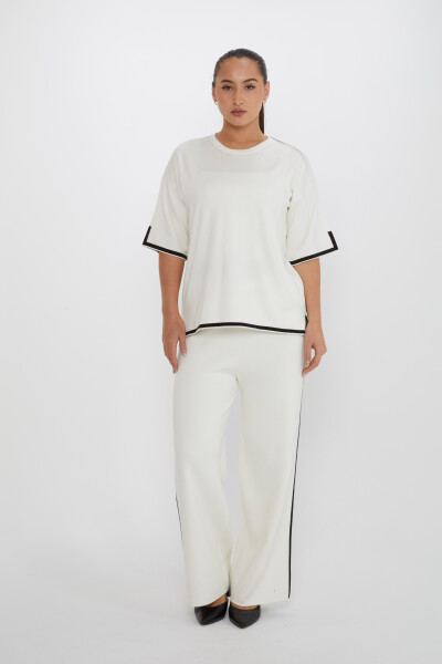 Double Set Slit Detail Ecru - 31232 | KAZEE (Set of 2 M-L) - Kazee