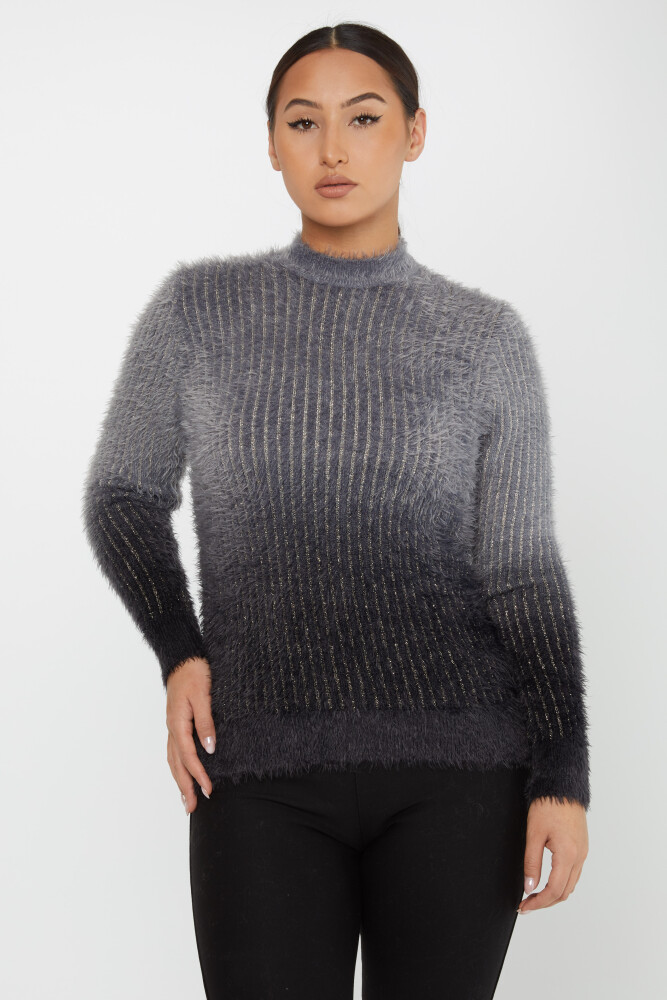 Angora Knitwear Color Transitional Długi rękaw Czarny - 30796 | KAZEE (zestaw 3 sztuk S-M-L) - 2
