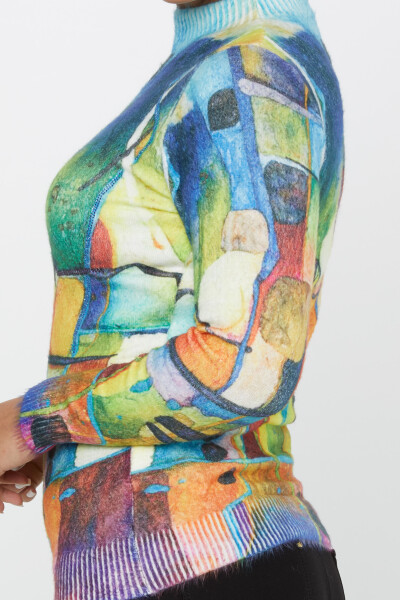 Angora Knitwear Stone haftowany długi rękaw wzór - 50012 | KAZEE (zestaw 2 sztuk S-M) - 3