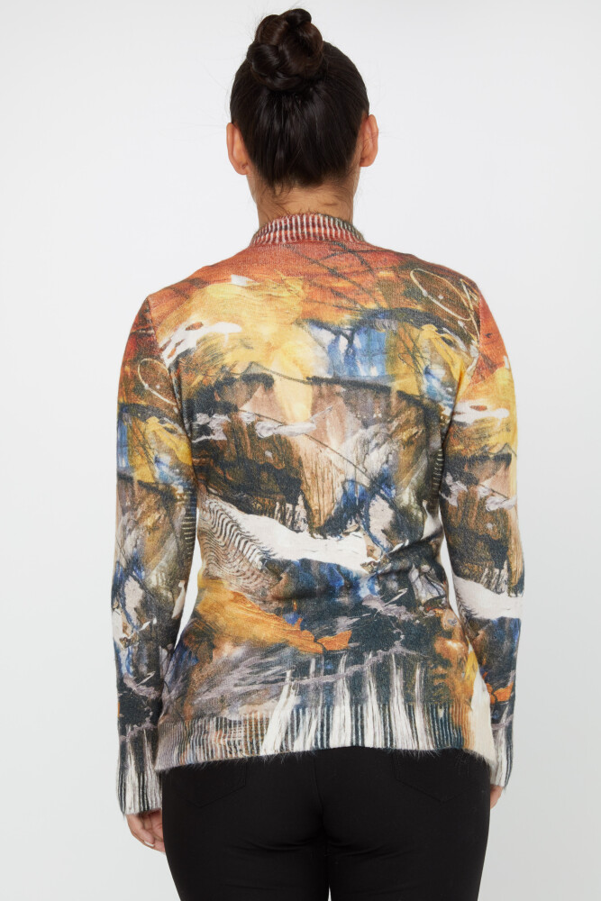 Angora Knitwear Stone haftowany długi rękaw wzór - 50018 | KAZEE (zestaw 2 sztuk S-M) - 5