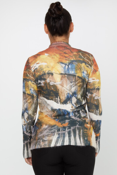 Angora Knitwear Stone haftowany długi rękaw wzór - 50018 | KAZEE (zestaw 2 sztuk S-M) - 5