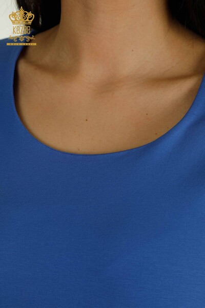 Bluză de damă cu ridicata cu logo Saks - 79560 | KAZEE - Thumbnail
