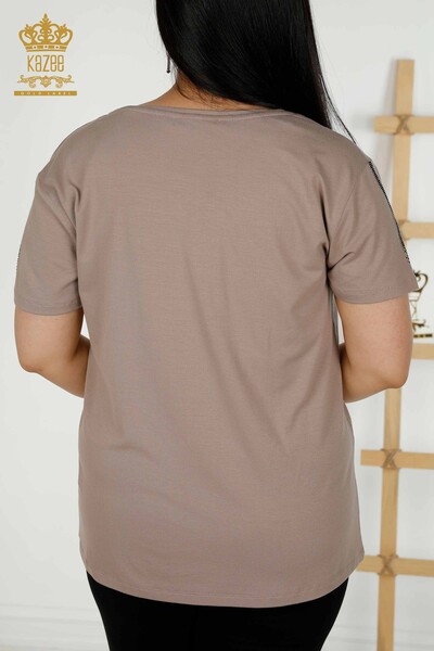 Bluză de damă cu ridicata Libelula nurcă detaliată - 79370 | KAZEE - Thumbnail