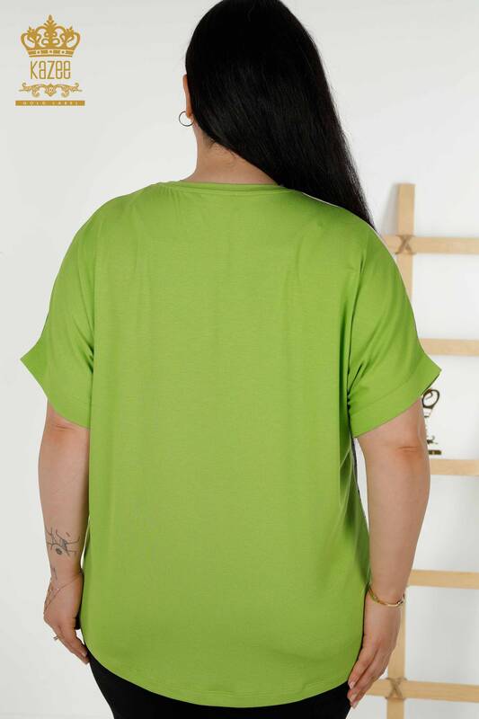Bluză cu ridicata pentru femei imprimare digitală - 12071 | KAZEE