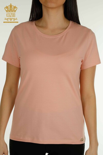 Bluză cu mânecă scurtă pentru femei cu ridicata - 79178 | KAZEE - Thumbnail