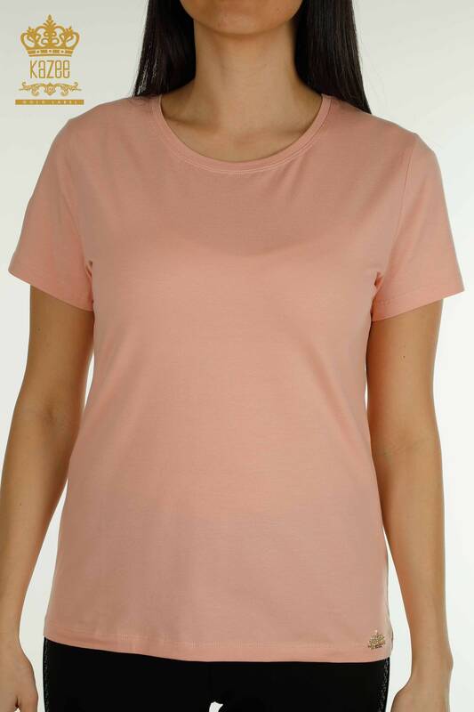 Bluză cu mânecă scurtă pentru femei cu ridicata - 79178 | KAZEE