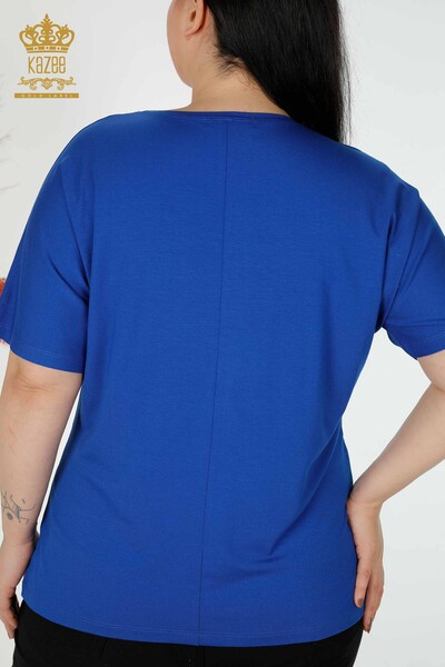 Bluză de damă cu ridicata cu modele de urs Saks - 77666 | KAZEE - Thumbnail