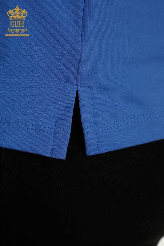 Bluză de damă cu ridicata - Buzunar Detaliat - Saks - 79477 | KAZEE