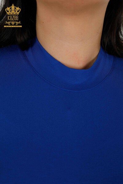 Bluză cu mânecă scurtă pentru femei cu ridicata - 79264 | KAZEE - Thumbnail