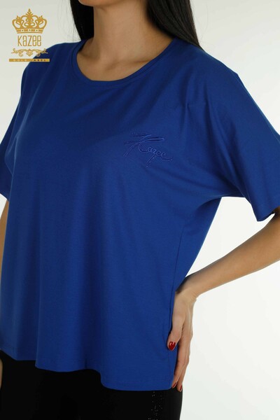 Bluză cu mânecă scurtă pentru femei - 79302 | KAZEE - Thumbnail