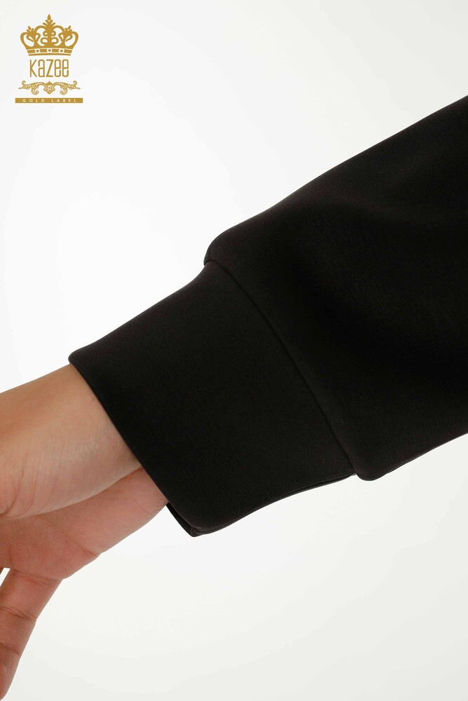 Set de trening pentru femei negru cu fermoar - 17619 | KAZEE - 6