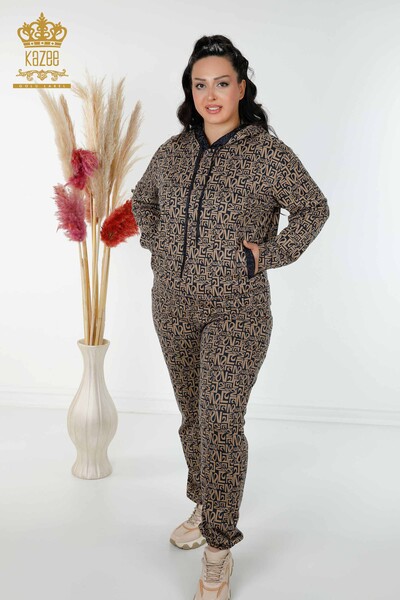 Set de trening de damă cu ridicata, model mixt, nurcă bleumarin - 17445 | KAZEE - 1