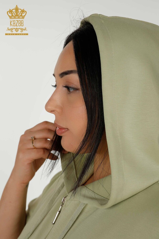 Set de trening pentru femei cu glugă verde - 20392 | KAZEE - 7