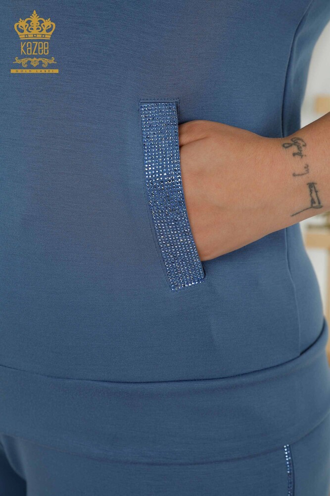 Set de trening pentru femei cu glugă Indigo - 20392 | KAZEE - 7