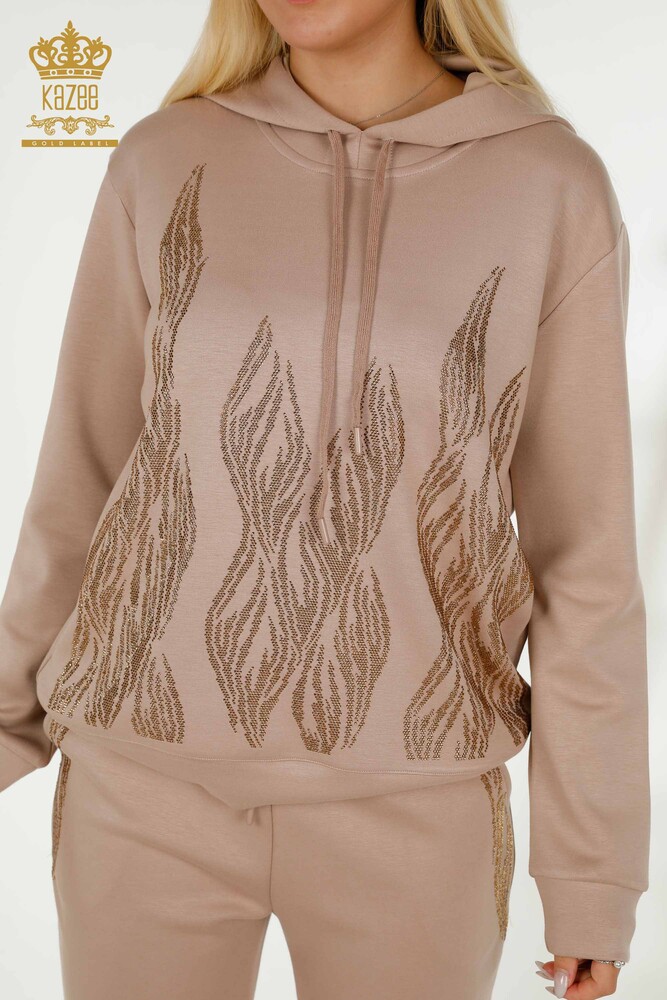 Set de trening en-gros pentru femei, nurcă cu glugă - 17566 | KAZEE - 5