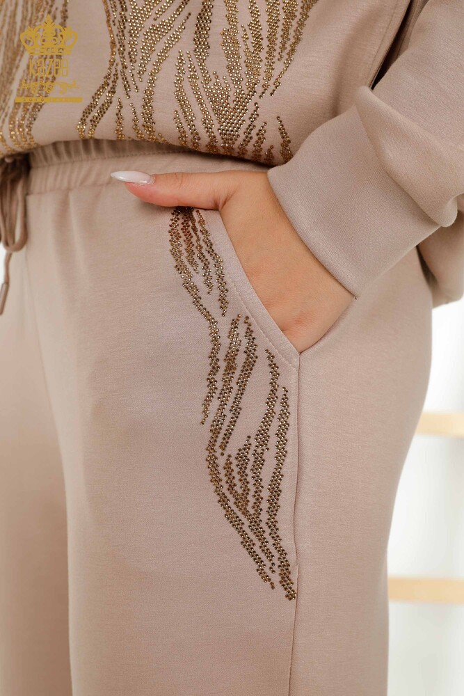 Set de trening en-gros pentru femei, nurcă cu glugă - 17566 | KAZEE - 9