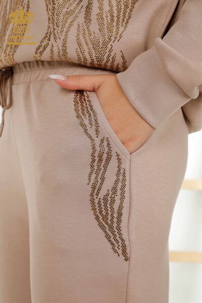 Set de trening en-gros pentru femei, nurcă cu glugă - 17566 | KAZEE - 9