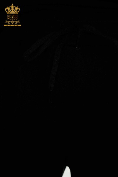 Set de trening en-gros pentru femei - cu buzunare - negru - 17698 | KAZEE - 8