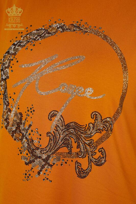 Bluză de damă cu ridicata Kazee Detailed Tan - 77943 | KAZEE