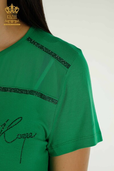 Bluză de damă cu ridicata - model american - verde - 78857 | KAZEE - Thumbnail