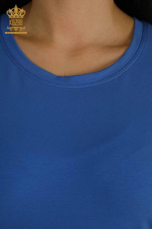 Bluză de damă cu ridicata Basic Saks - 79562 | KAZEE
