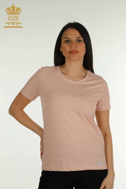 Bluze de dama cu ridicata Basic Saks - 79562 | KAZEE