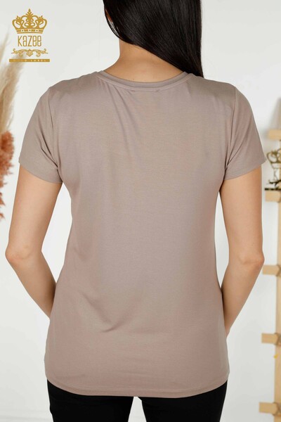 Bluză de damă cu ridicata American Model Mink - 78857 | KAZEE - Thumbnail