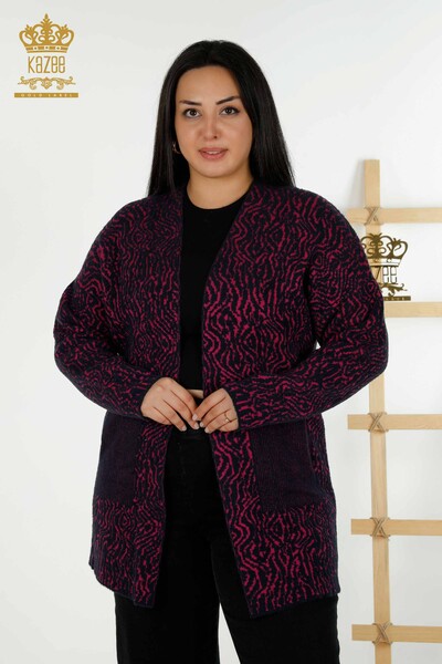 Cardigan cu ridicata pentru femei, în două culori, violet - 30121 | KAZEE - Thumbnail