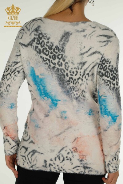 Pulover cu mânecă lungă pentru femei Angora Tricotaj - Digital - 40020 | KAZEE - Thumbnail