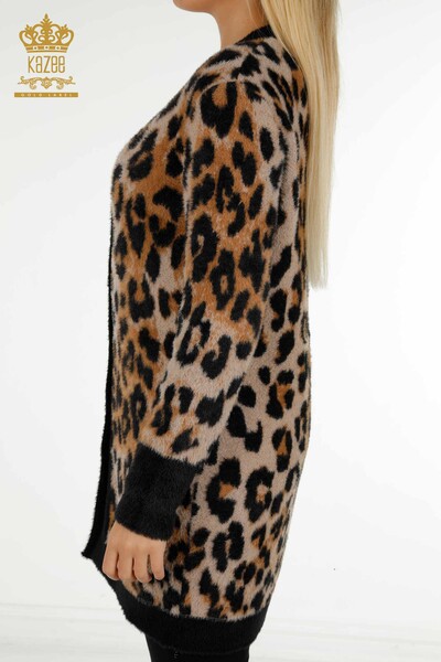 Cardigan cu ridicata pentru femei Angora Leopard - 30629 | KAZEE - Thumbnail