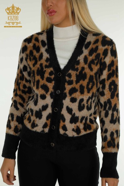 Cardigan cu ridicata pentru femei Angora Leopard - 30630 | KAZEE - Thumbnail