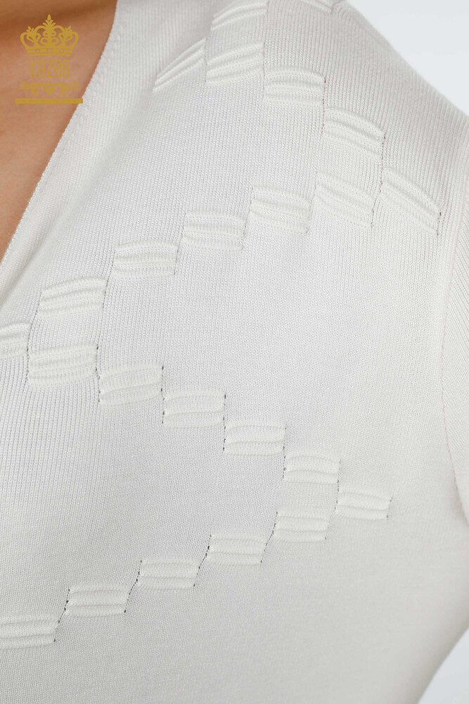 Cardigan cu ridicata pentru damă, cu model lung, viscoză - 15440 | KAZEE - 4